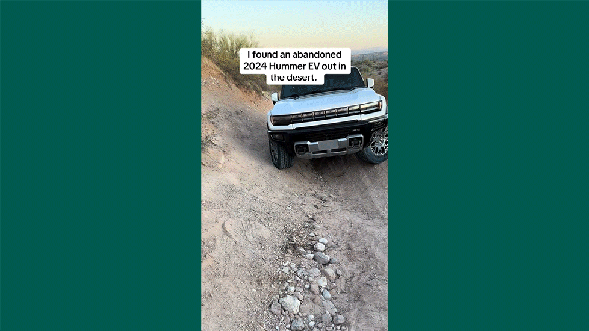 GMC Hummer EV Abandoned on Off-Road Trail After Suspension Failure