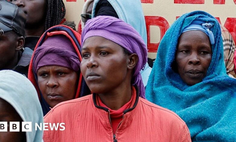 Parents wait anxiously after deadly school fire in Kenya