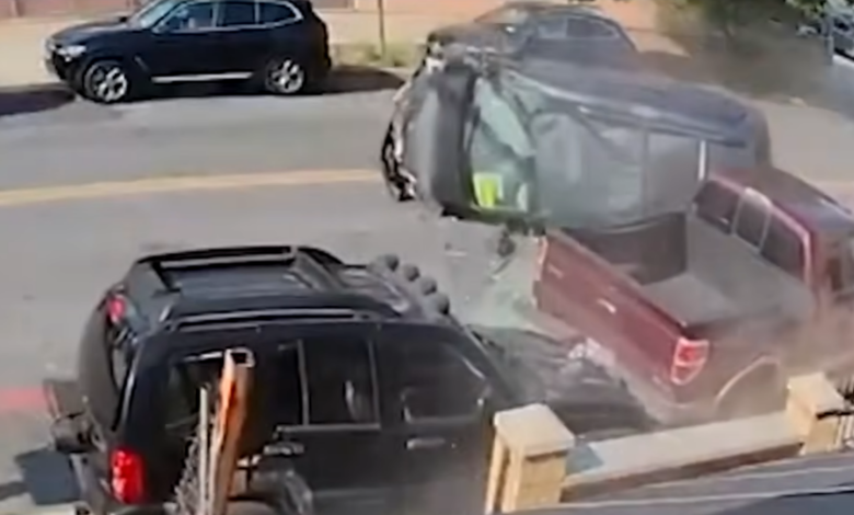 Good Samaritan flips truck over only to have wine bottles roll off the truck