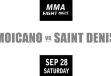 Renato Moicano Carneiro vs Benoit St Denis full fight video UFC Fight Night 243 poster by ATBF