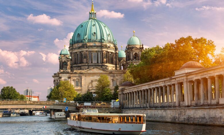 Berlin, A tour boat on the Spree River