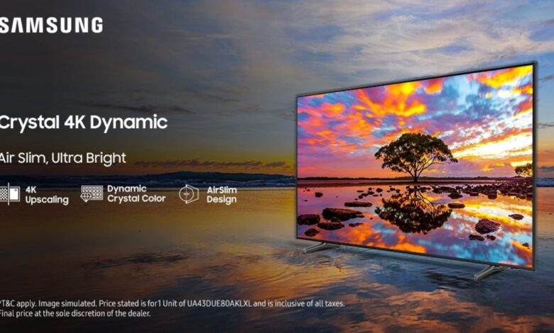 Samsung Crystal 4K Dynamic TV Launched at Rs 41,990 in India: Check Features and Availability